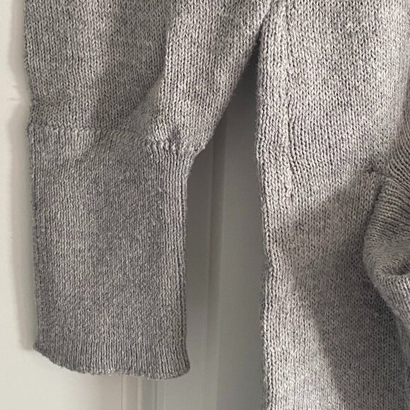 Old Navy Gray Longline Cardigan – Open Front Duster Sweater with Pockets - Picture 4 of 8